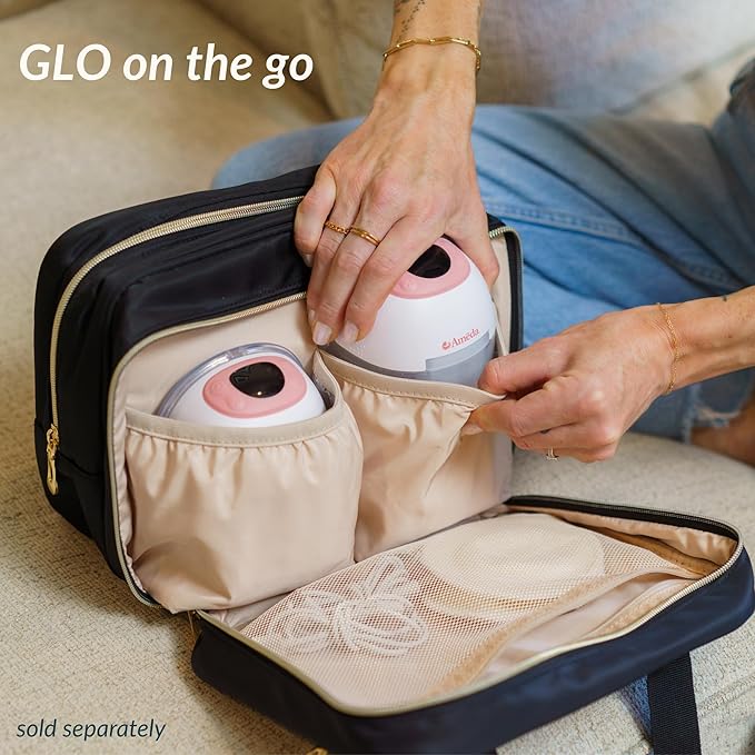 Ameda GLO Wearable Breast Pump | Wearable Breastfeeding Pump | Hands Free, Portable, Electric, Wireless, Hospital Grade | Breast Feeding Essentials | Baby Feeding Essentials