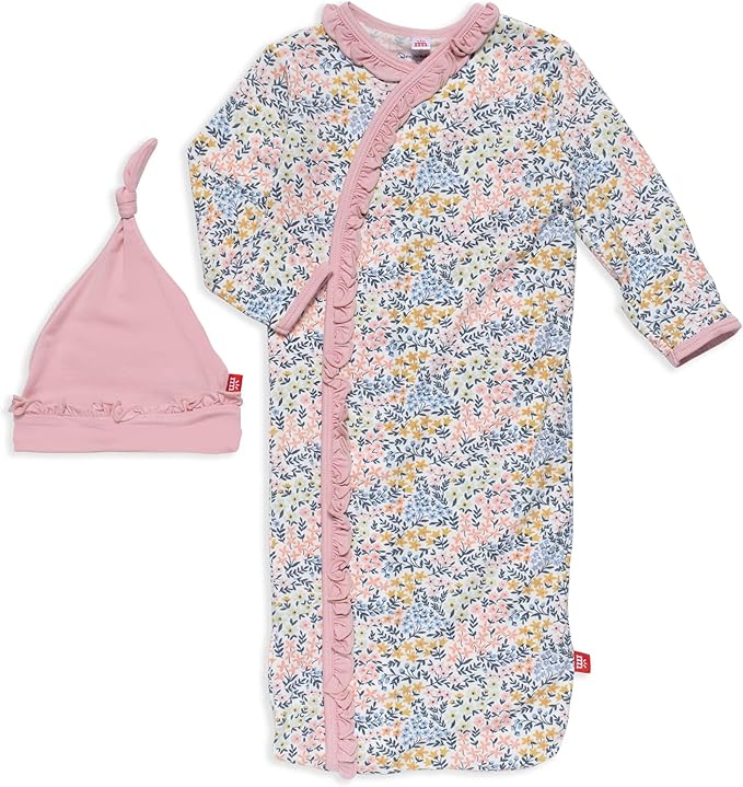 Magnetic Me Modal Newborn Sleeper Gown & Hat Set | Silky Soft Modal Fabric Sleep Sack