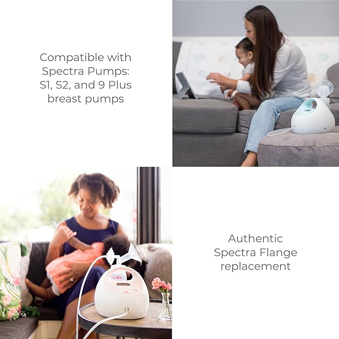 Spectra Baby S2 Plus Premier Electric Breast Pump with Grey Tote Premium Accessory Kit - 28 mm