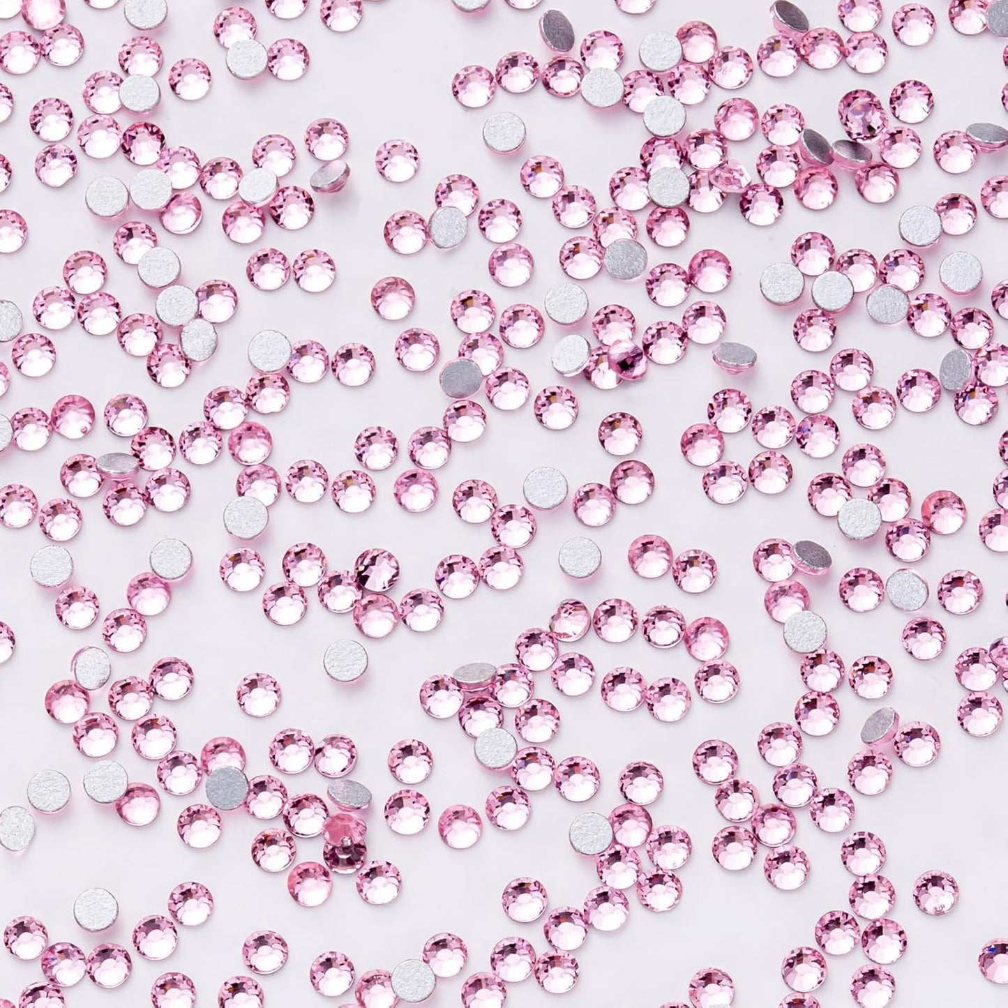 1440Pcs Light Pink Crystal Rhinestones,Glass Flatback Rhinestones Small Gemstones for Nail Face Makeup Art Crafts Clothes Decoration - (SS4, 1.6mm,LightPink)