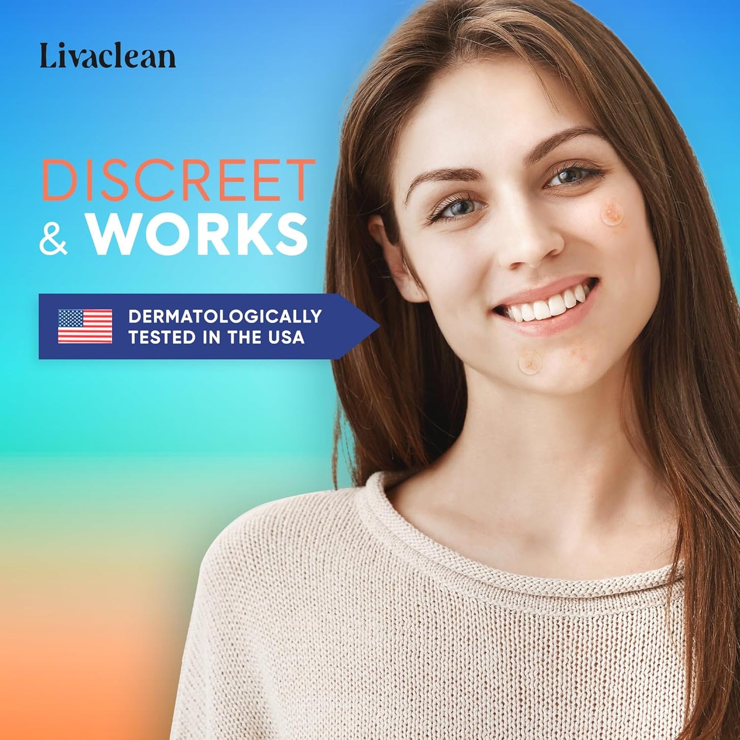 LivaClean 18 CT Microdart Acne Patch – Pimple Patches with Salicylic Acid & Tea Tree Oil – Dark Spot Patches for Face, Blemish Dots, Deep Pimple Patch, Salicylic and Hyaluronic Acid