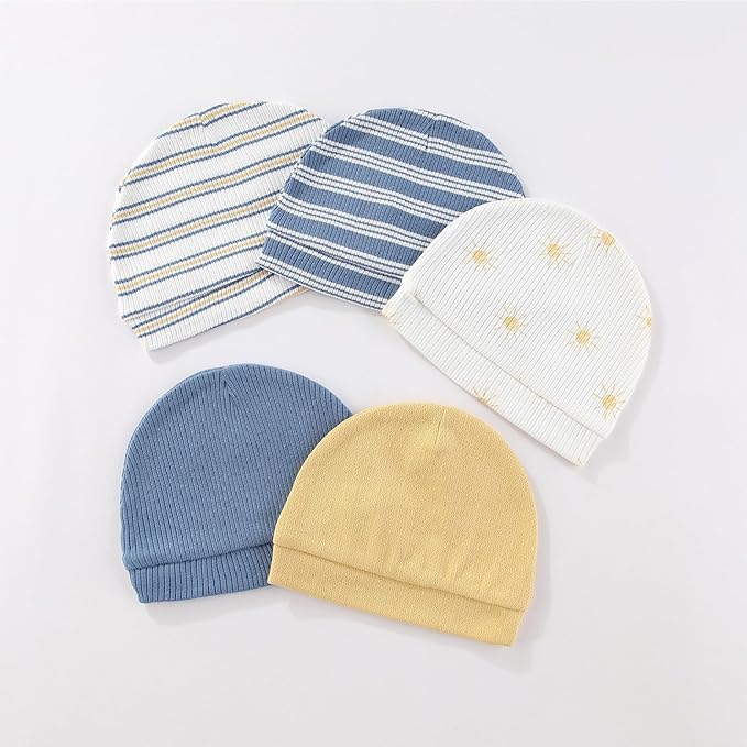 15 Pack Infant Hats Gloves Socks Unisex Baby Boy Girl Accessories Set Cotton New Born Caps Mittens