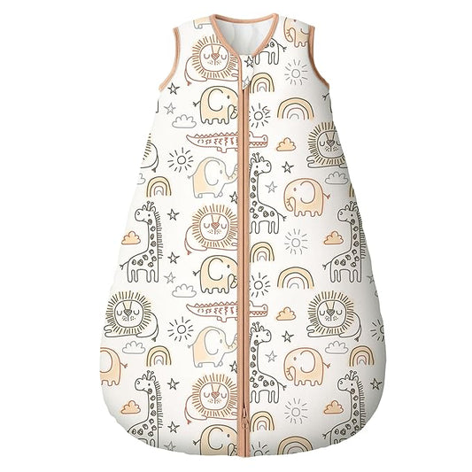 Yoofoss Baby Sleep Sack 18-24 Months, TOG 2.5 Baby Wearable Blanket with 2-Way Zipper, 100% Organic Cotton Fabric Winter Newborn Sleeping Sack, Warm Soft Comfy(X-Large)
