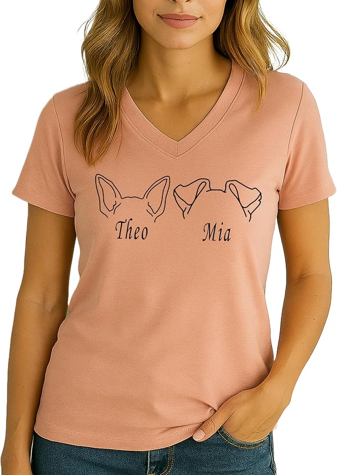 Custom Dog Mom Shirt for Women Pet Ears Sweatshirt - Image 6
