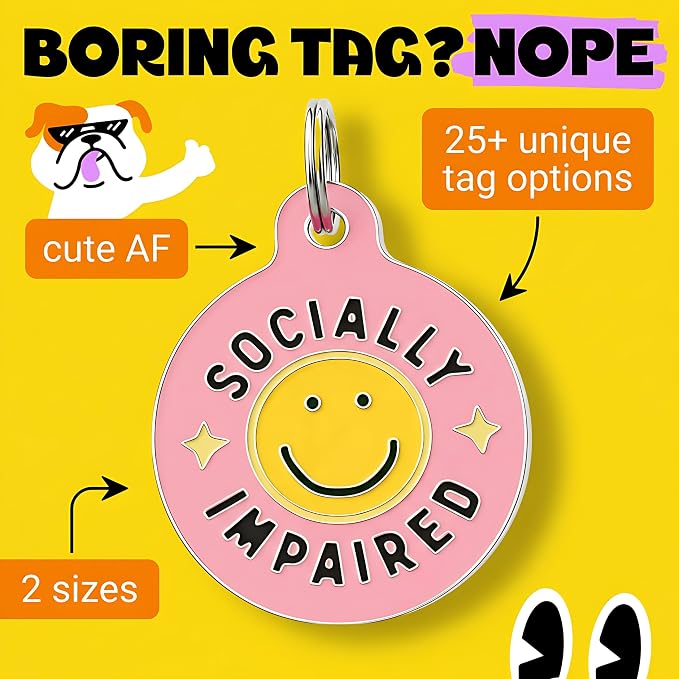 Bad Tags Personalized Dog and Cat ID Tags in 25+ Designs and 2 Sizes - Image 3