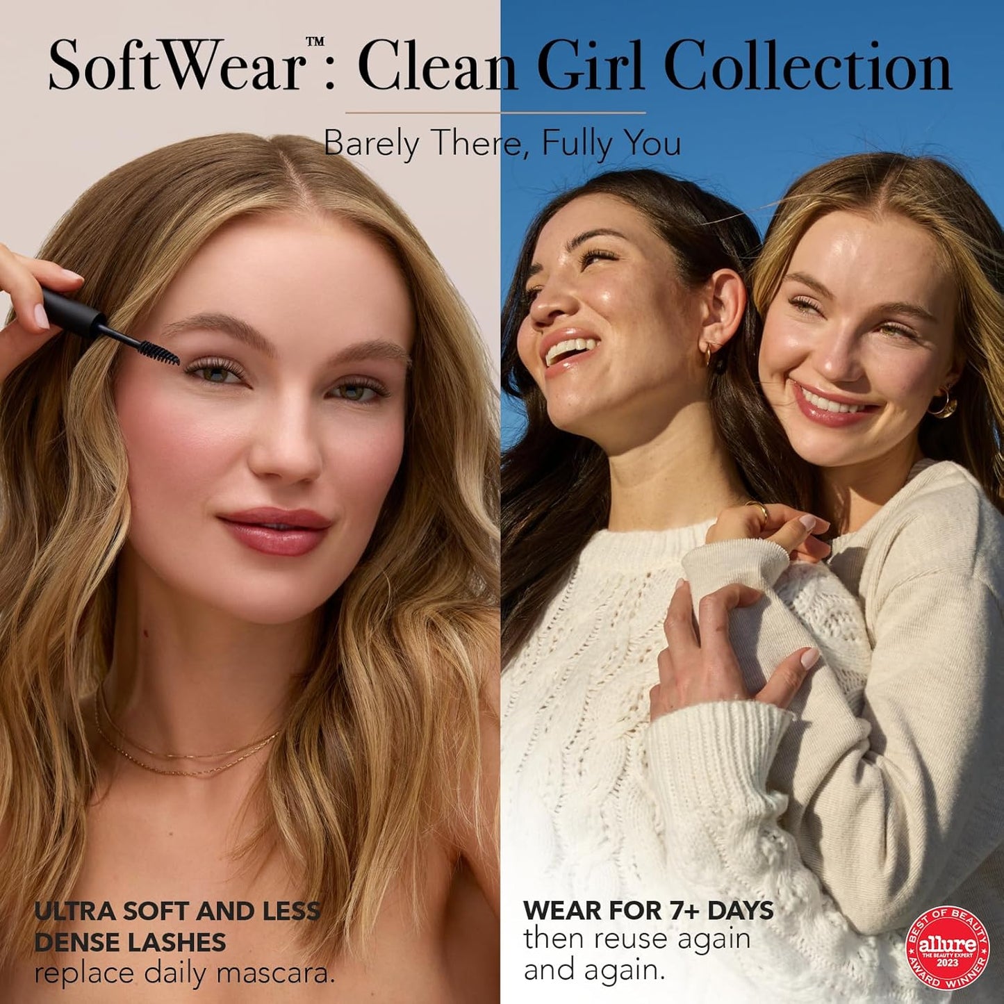 Pro Lash SoftWear Clean Girl Mini Lash Clusters Kit - Natural-Looking, Lightweight Lashes - 7-Day Cluster Eyelash Extensions Waterproof Lashes Clusters - Single Set - Original No. 35