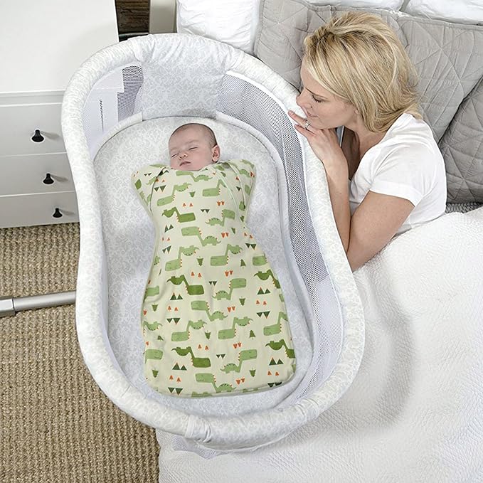 Baby Sleep Sack Swaddles for Newborn 0-3 Months, Arms Up Swaddle Blanket 2 Packs Cotton, Hands Up 3-Way Transitions to Arms-Free Wearable Sleeping Sack Bag for Boys Girls Snug Fit Calms Startle Reflex
