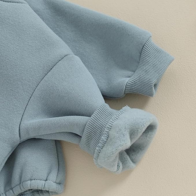 VISGOGO Newborn Infant Baby Boy Girls Oversized Romper Little Dude Sweater Onesie Coming Home Outfit Neutral Clothes