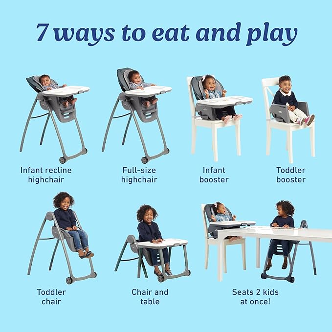 Graco Table2Table Premier Fold 7-in-1 High Chair, Maison (2156179)
