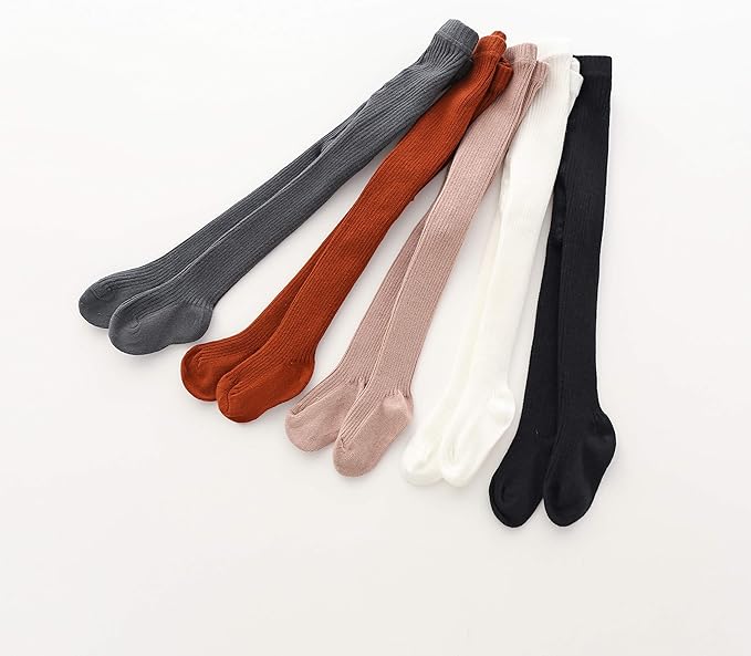CECORC Baby Girls Tights Toddler Cable Knit Leggings Thick Cotton Infant Stockings Pantyhose 1-10T
