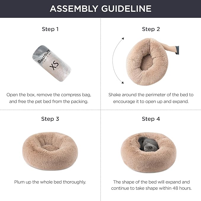 Bedsure Calming Dog Bed for Medium Large Dogs - Image 6