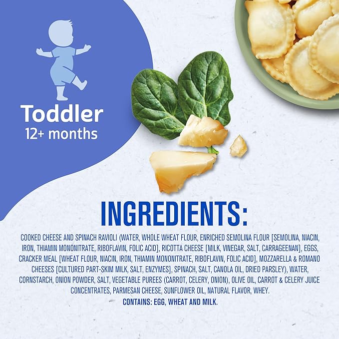 Gerber Pick-ups Cheese & Spinach Ravioli, 6 Ounce (Pack of 8)