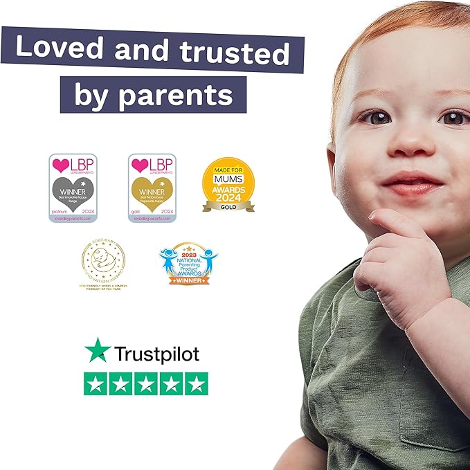 Pura Size 6 Eco-Friendly Diapers (29+ lbs) Totally Chlorine Free (TCF) Hypoallergenic, Soft Organic Cotton, Sustainable, up to 12 Hours Leak Protection, Allergy UK, 1 Packs of 18 Diapers