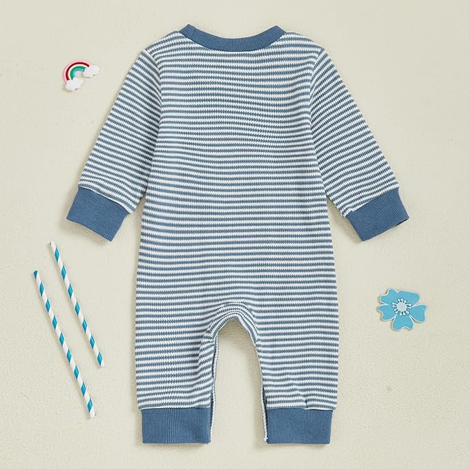 SAYOO Infant Baby Boy Girl Golf Outfit New to The Golf Club Embroidery Romper Jumpsuit Newborn Patchwork One Piece Playsuit