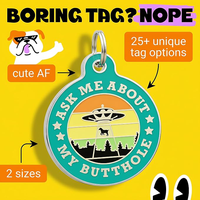 Bad Tags Personalized Dog and Cat ID Tags in 25+ Designs and 2 Sizes - Image 3