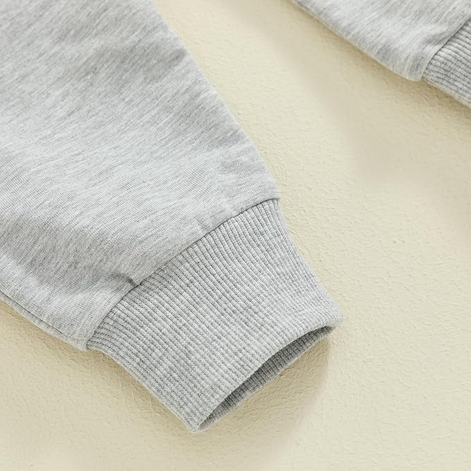 Toddler Baby Boy Fall Winter Outfit Long Sleeve Letter Print Sweatshirts and Jogger Pants Infant Boy Clothes