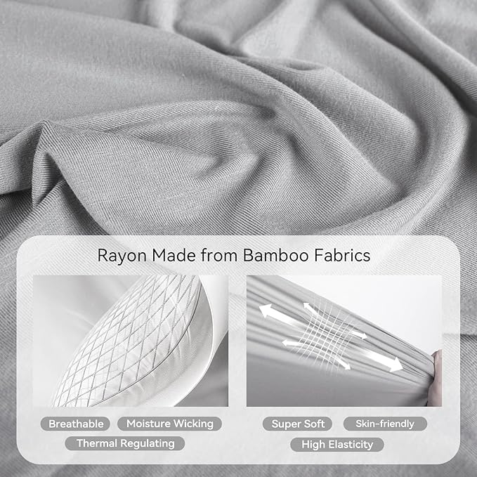 Rayon Made From Bamboo Sleep Sack 24-36 Months 0.5 Tog Ultra Soft Summer Toddler Sleep Sack 2t-3t with Feet 2-Way Zipper Lightweight Sleeping Bag Baby Wearable Blanket (2 Pack)-Green & Gray