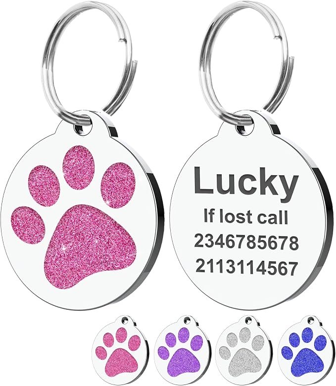 Dog Tags Personalized for Pets Dog Name Tags Personalized Dog Tag Engraved by EDSG