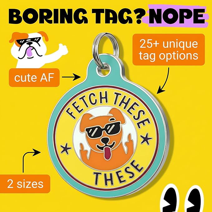 Bad Tags Personalized Dog and Cat ID Tags in 25+ Designs and 2 Sizes - Image 3