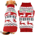 Dog Christmas Sweater Xmas Pet Clothes Cute Reindeer Christmas Dog Costume by DOGGYZSTYLE