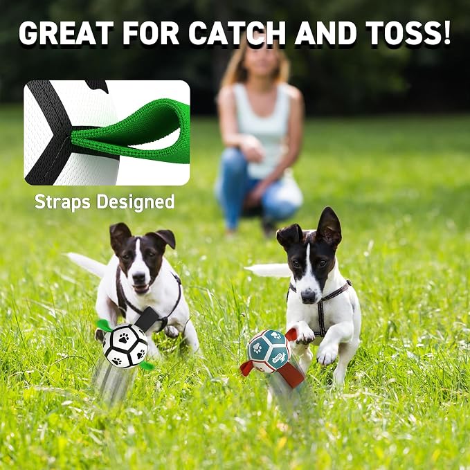 QDAN 2 Pack Small Dog Toys, 3.5 Inch Puppy Balls, Dog Balls - Image 6