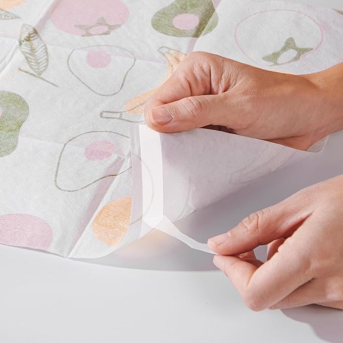 SUNVENO Disposable Baby Placemats – 40 Individually Wrapped Table Mats for Toddlers, Stick-On, Waterproof & BPA-Free – Great for Home, Restaurants, Travel & On-The-Go 18.7” X 12.5”