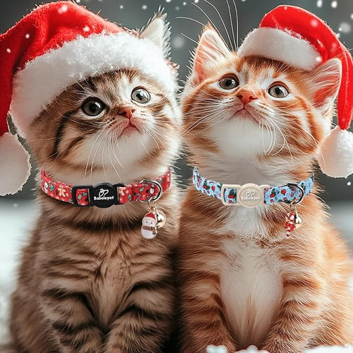 2 Pack Christmas Cat Collars - Image 2