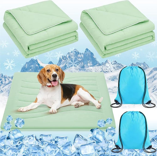 2 Pack Cooling Dog Blankets by SmoothNovelty