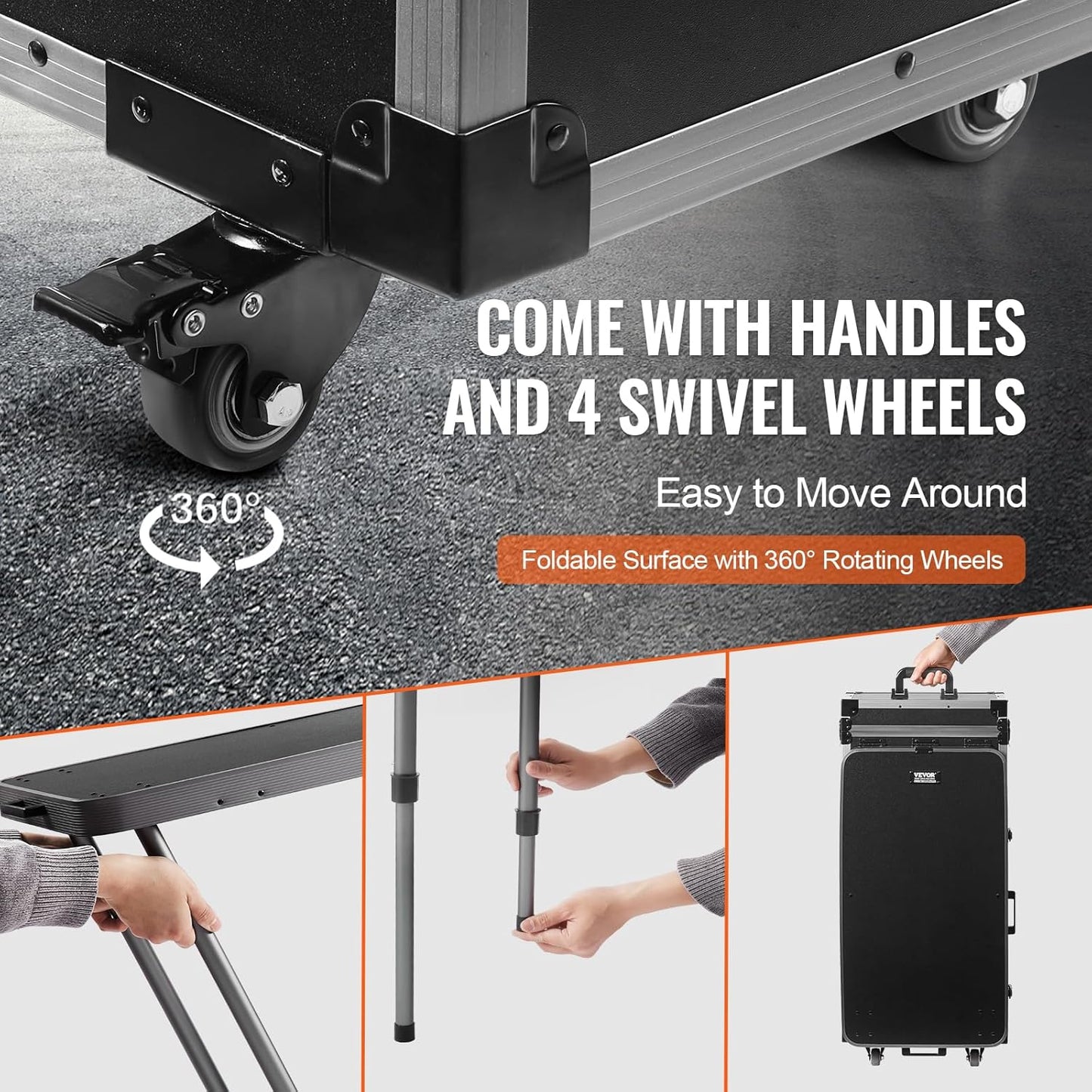 VEVOR Makeup Train Case Professional Makeup Storage Organizer Box Make Up Carrier for Women and Girls