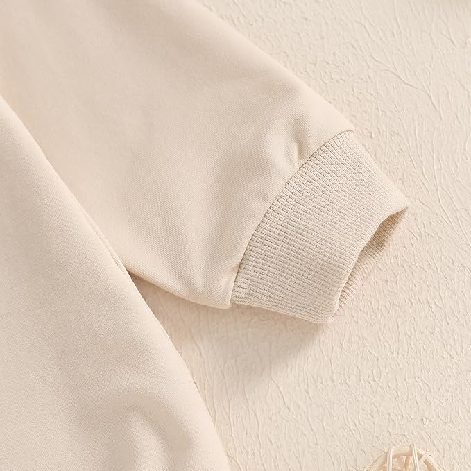 VISGOGO Newborn Infant Baby Boy Girls Oversized Romper Little Dude Sweater Onesie Coming Home Outfit Neutral Clothes