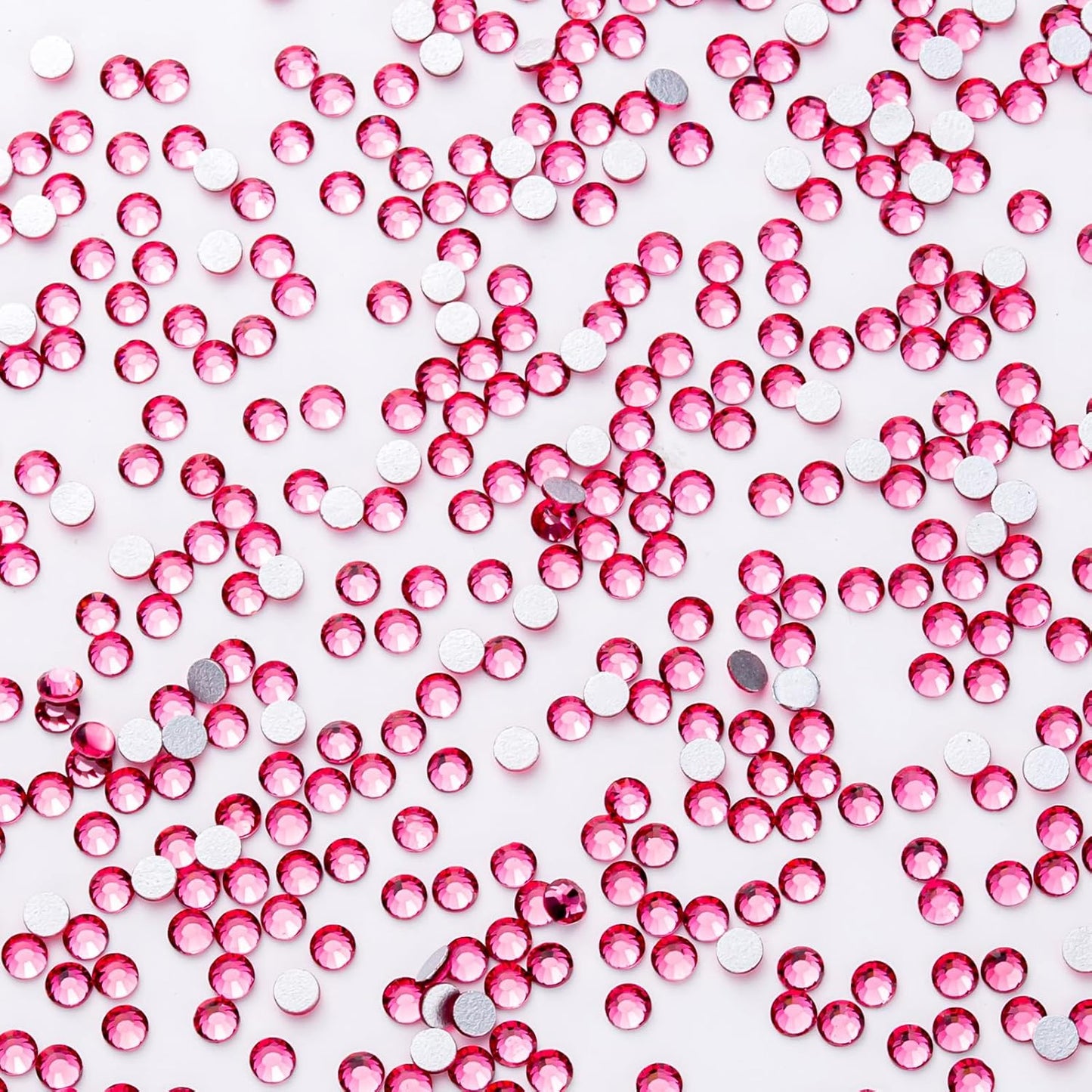 1440Pcs Rose Crystal Rhinestones,Glass Flatback Rhinestones Gemstones Small for Nail Face Makeup Art Crafts Clothes Decoration -(SS4,1.6mm,Rose)