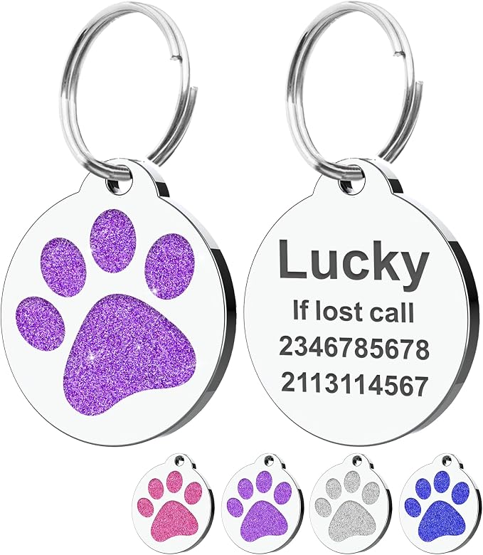 Dog Tags Personalized for Pets Dog Name Tags Personalized Dog Tag Engraved by EDSG