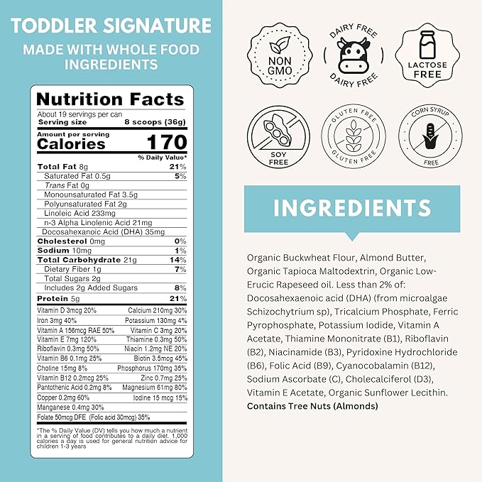 Else Nutrition Signature Toddler Formula – Made in Europe, Premium Toddler Formula 12-36 months, Plant-Based, Dairy-Free, Lactose-Free Baby Formula, European Recipe | (Pack of 6)