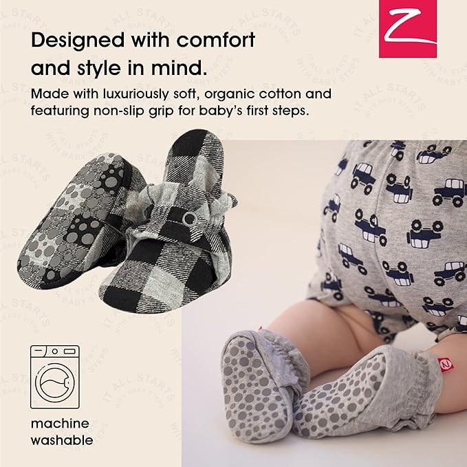 Zutano Organic Baby Booties Newborn Infant, Lost Baby Socks Solution, Unisex, Girl, Boy, 0-3, 3-6, 6-12, 12-18, 18-24 Months