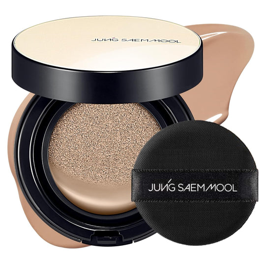 JUNG SAEM MOOL Essential Skin Nuder Cushion 26N Taupe Beige 0.49 Fl Oz, No Refill, Natural Radiant Finish Cushion Foundation with Buildable Coverage, Lightweight Texture, Korean Foundation Makeup