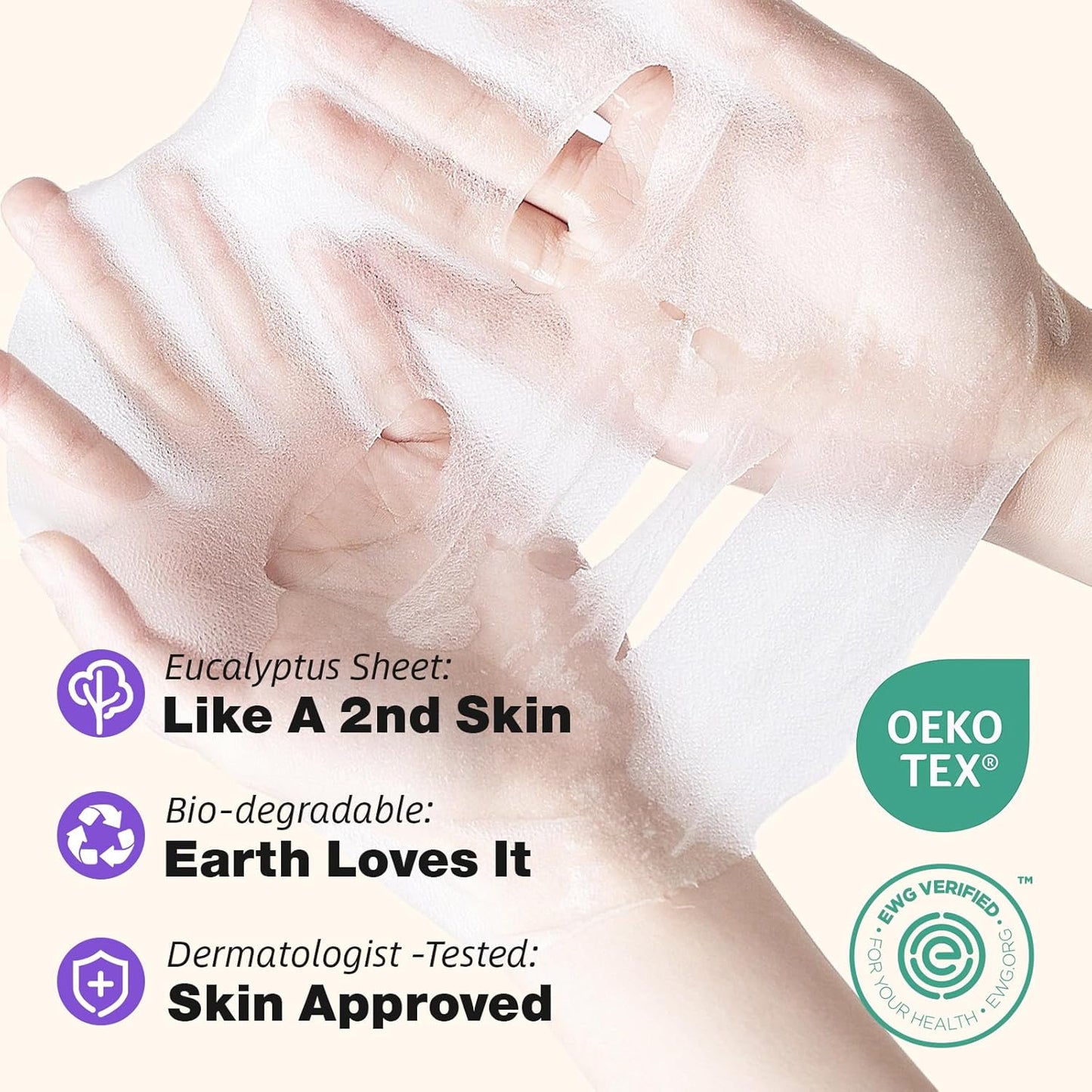 ZealSea Clean Beauty Face Masks Skincare, Minimalism 15 Ingredients Sheet Mask, Dopamine Color Design Facial Mask, Sleepover & Slumber Spa Party Supplies, Women Teen Girl Gifts Trendy Stuff, 21 Pack