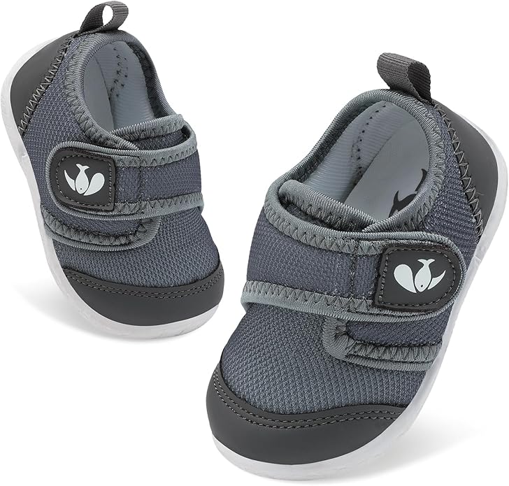 FEETCITY Baby First Walking Shoes Boys Girls Infant Sneakers Crib Shoes Breathable Lightweight Slip On Shoes