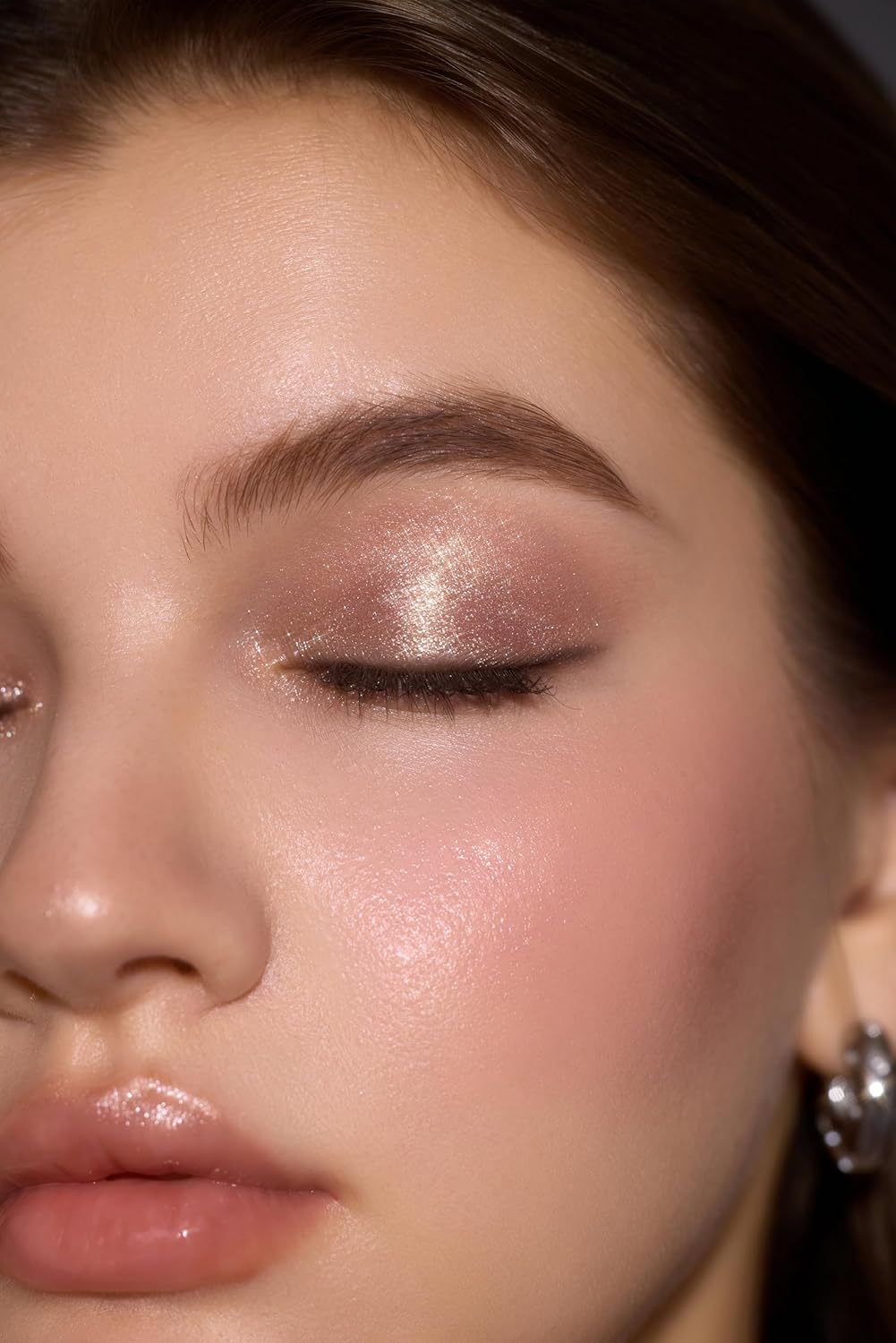 SHEGLAM Crystal Jelly Glaze Stick Eye Shadow Stick Eyeliner Brightener Pencil Crayon with Brush Easy to Blend Long Lasting Shimmer Eyeshadow-Rock Star