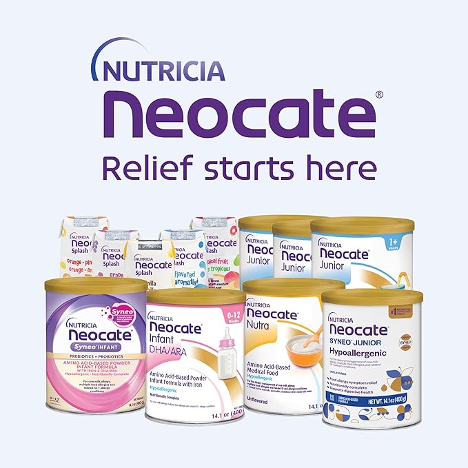 Neocate Junior Unflavored, 1+ years, 14.1 oz (Pack of 4)