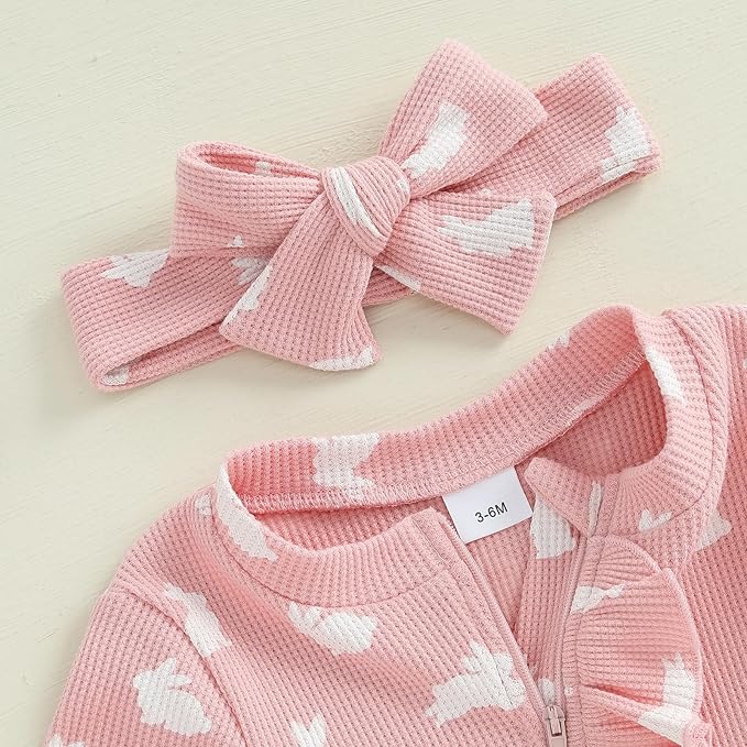 CIYCUIT Baby Girls Cactus Footies Newborn Zip Up Onesie Romper
