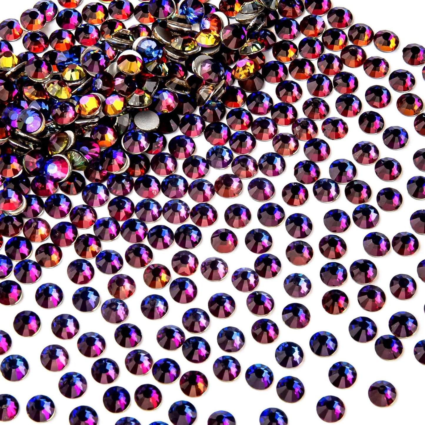 1440Pcs Blue Blaze Crystal Rhinestones,Glass Flatback Rhinestones Gemstones for Nail Face Makeup Art Crafts Clothes Decoration-(SS16,4.0mm,Blue Blaze)