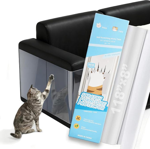 118"x8" Self-Adhesive Cat Scratch Protector Tape, Anti-Claw Couch Furniture by Unknown