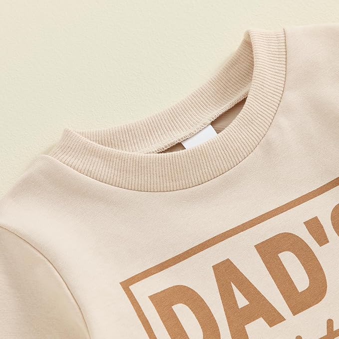 Toddler Baby Boy Fall Winter Outfit Long Sleeve Letter Print Sweatshirts and Jogger Pants Infant Boy Clothes