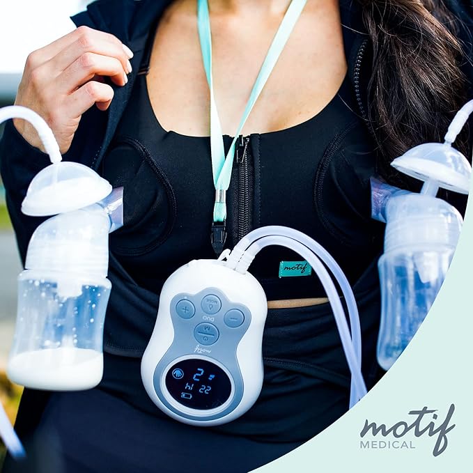 Motif Medical Duo Breast Pump Flange – Comfortable Breast Pump Flanges for Better Milk Flow & Pumping Ease - Ideal Breast Pump Flange Insert for Breastfeeding Moms (2 Shields, 24mm)