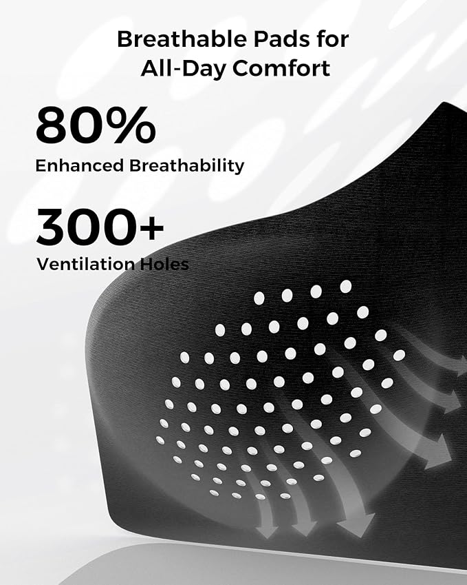 Momcozy Hands-Free Pumping Bra, Wireless & Seamless HF010 Breast Pump Bra, Breathable Tencel™ Fabric & Fully Fixed Cups