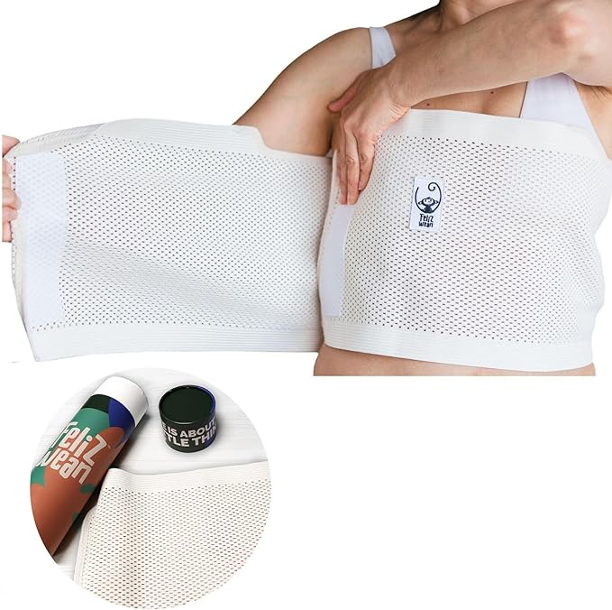 Chest Binder for Breastfeeding Weaning - Stretchable Breathable Adjustable Breastfeeding Essentials for Stop Nursing, Breast Tape to Encourage Milk Reduction, Body Wrap