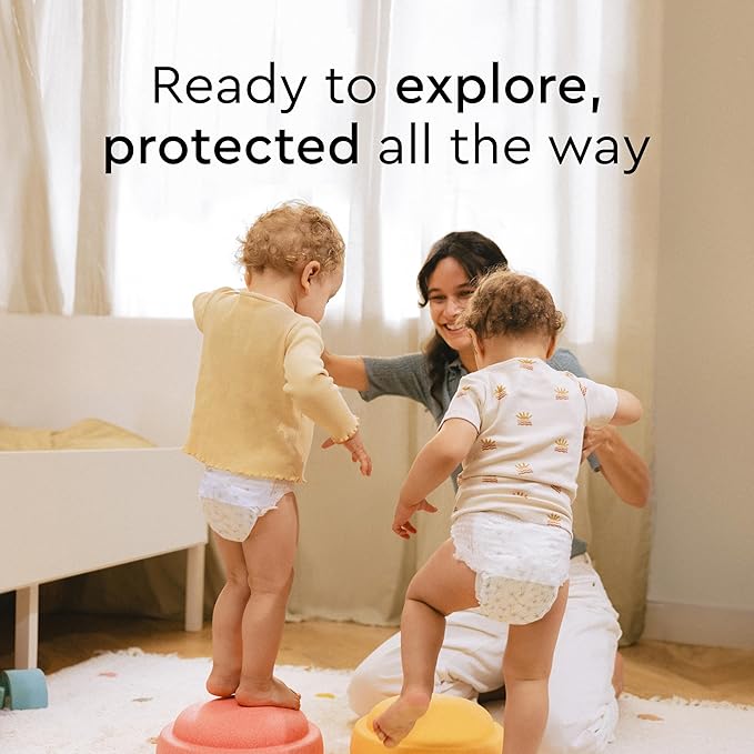 LILLYDOO Diaper Pants Toddlers - Size 5 (24-35 lbs), Half-Monthly Supply (66 Count), Skin-Friendly, Ultrasoft, Chlorine-Free, Snug Fit & Absorbent Pull On Diapers