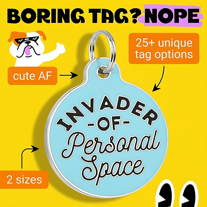 Bad Tags Personalized Dog and Cat ID Tags in 25+ Designs and 2 Sizes - Image 3