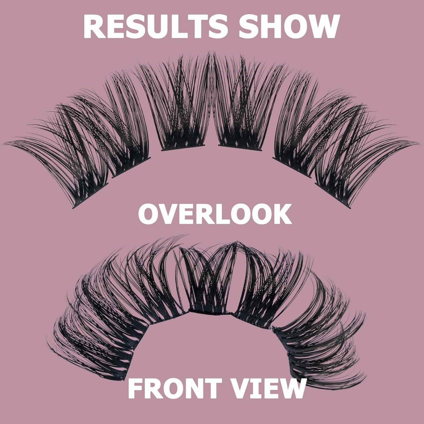 QUEWEL Cluster Lashes 72 Pcs Wide Stem Individual Lashes C/D Curl 8-16mm Length DIY Eyelash Extension False Eyelashes Soft for Personal Makeup Use at Home (honey01-D-8)