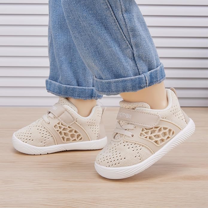 BMCiTYBM Baby Boy Girl Shoes Breathable Mesh Walking Shoes Lightweight Non-Slip Sneakers Infant First Walkers 6 9 12 18 24 Month